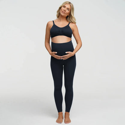 Seamless Umstandsleggings mit hohem Bund - 4 für 2