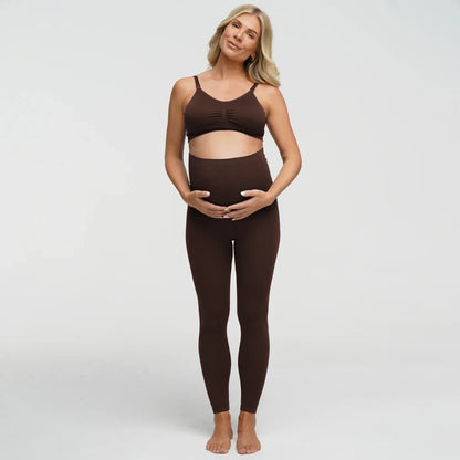Seamless Umstandsleggings mit hohem Bund - 4 für 2