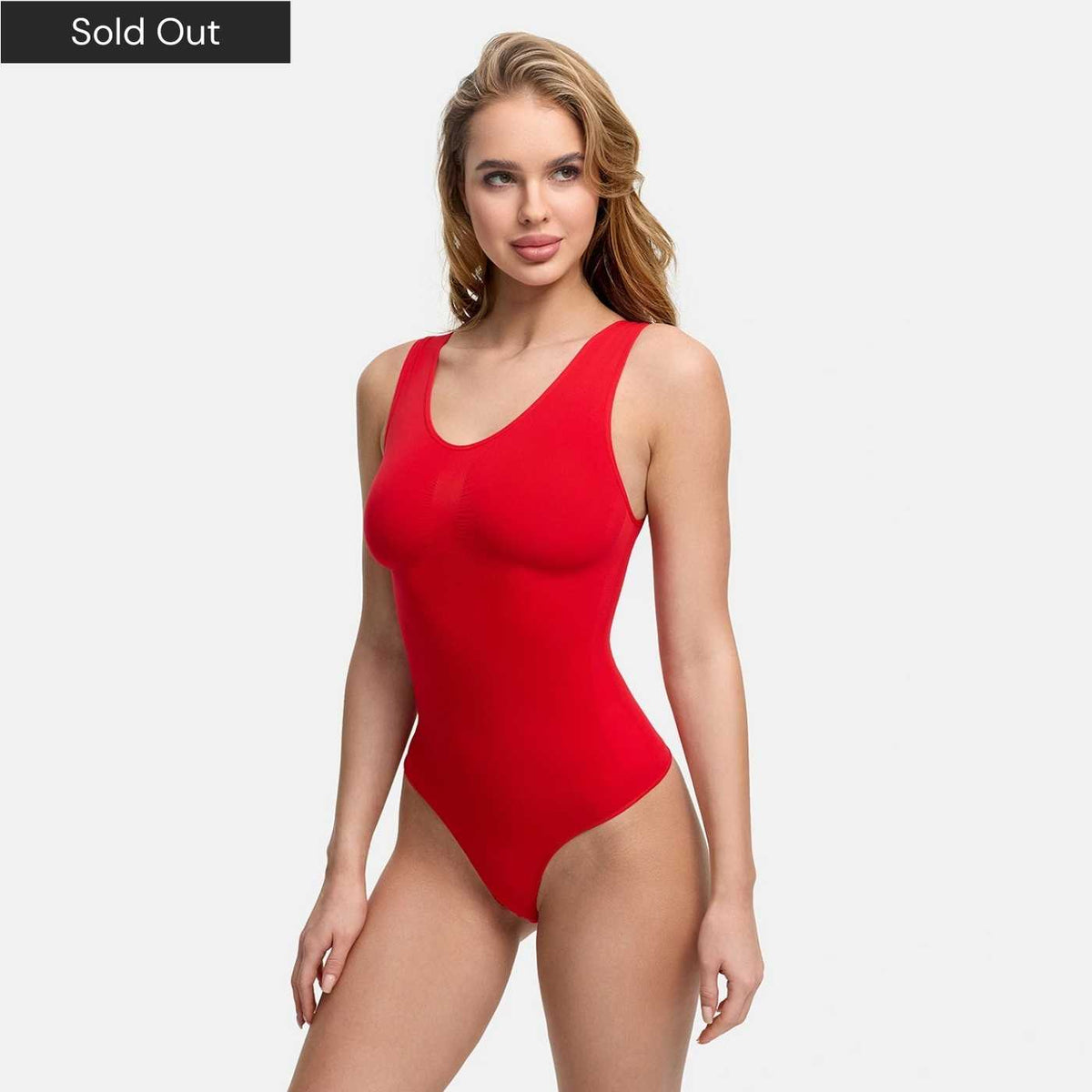Modelujący body typu tank z wycięciem typu string - Wyprzedaż