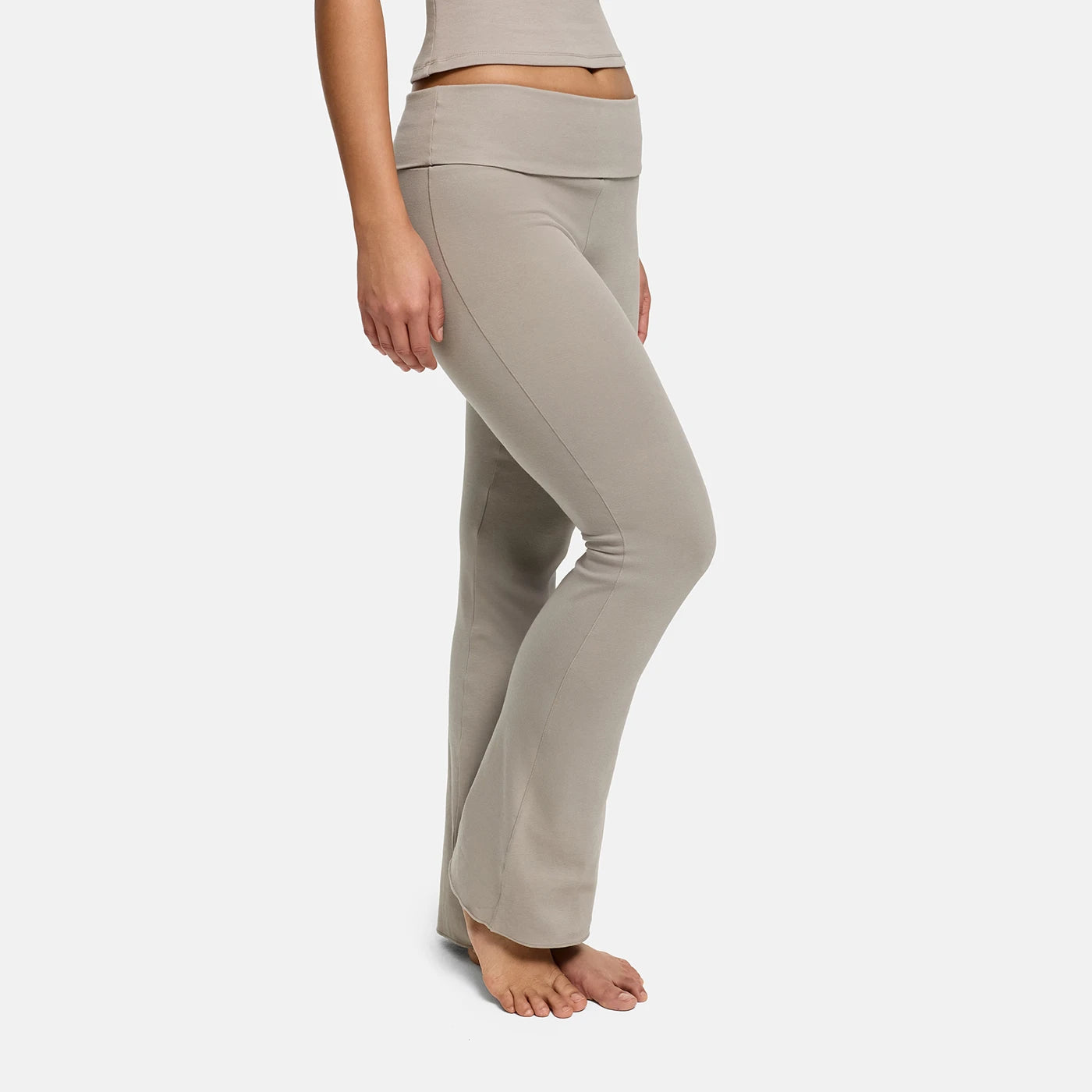 Leggings bootcut svasati in cotone