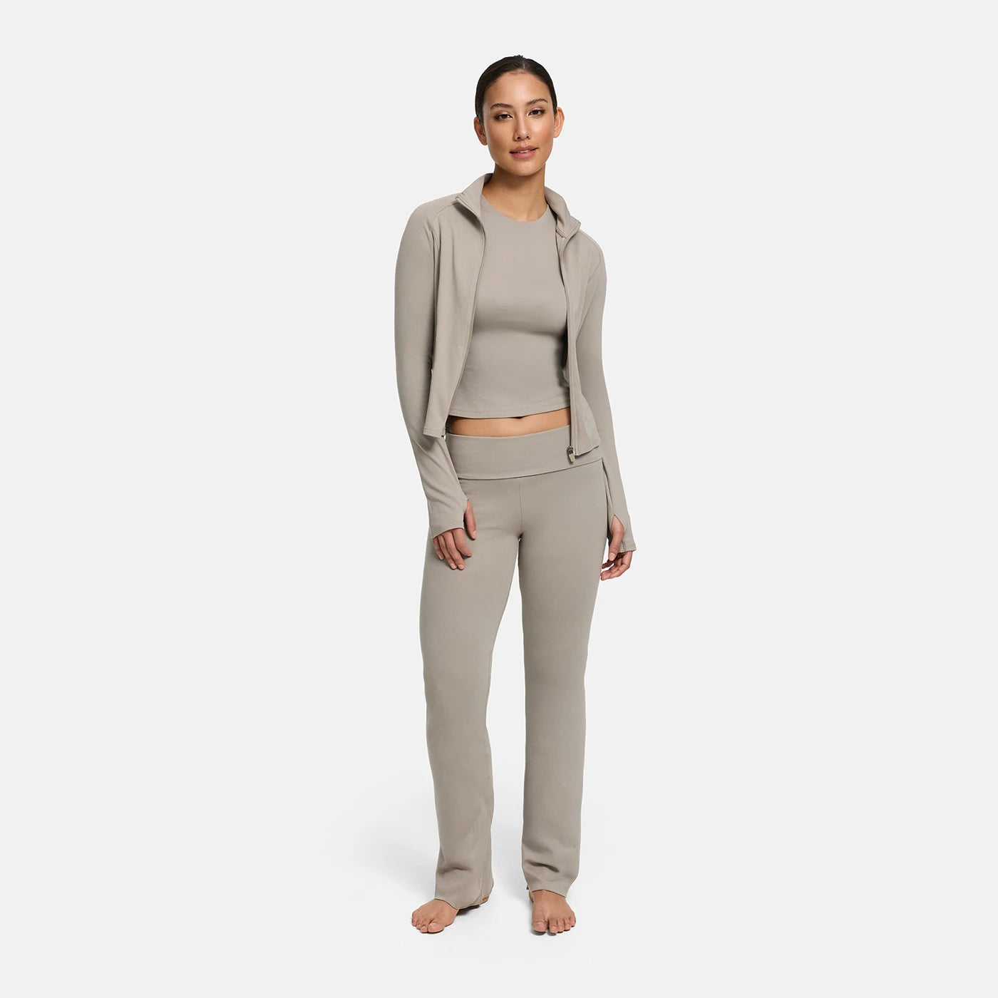 Leggings bootcut svasati in cotone