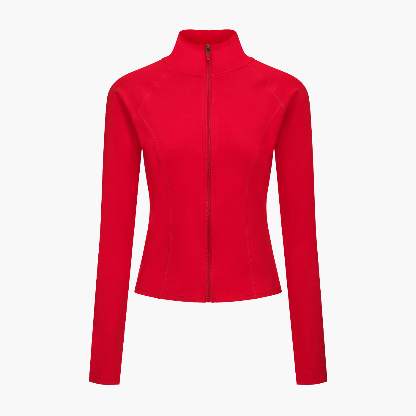 Giacca in cotone con zip dal taglio aderente