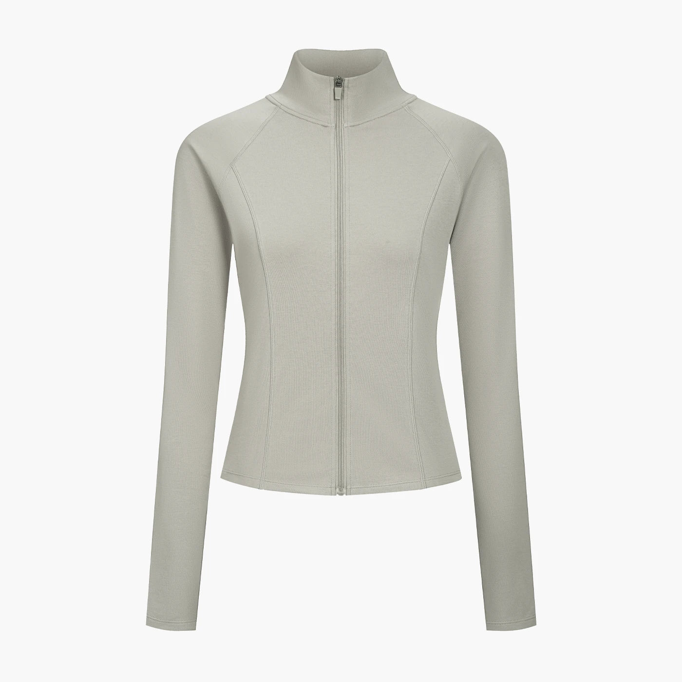 Giacca in cotone con zip dal taglio aderente