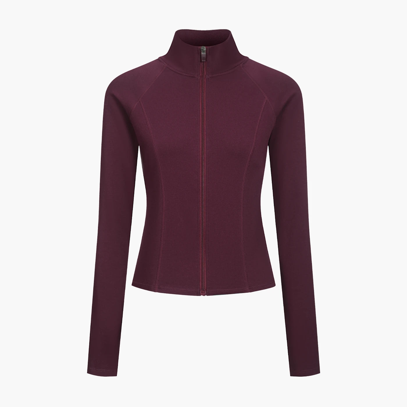 Giacca in cotone con zip dal taglio aderente