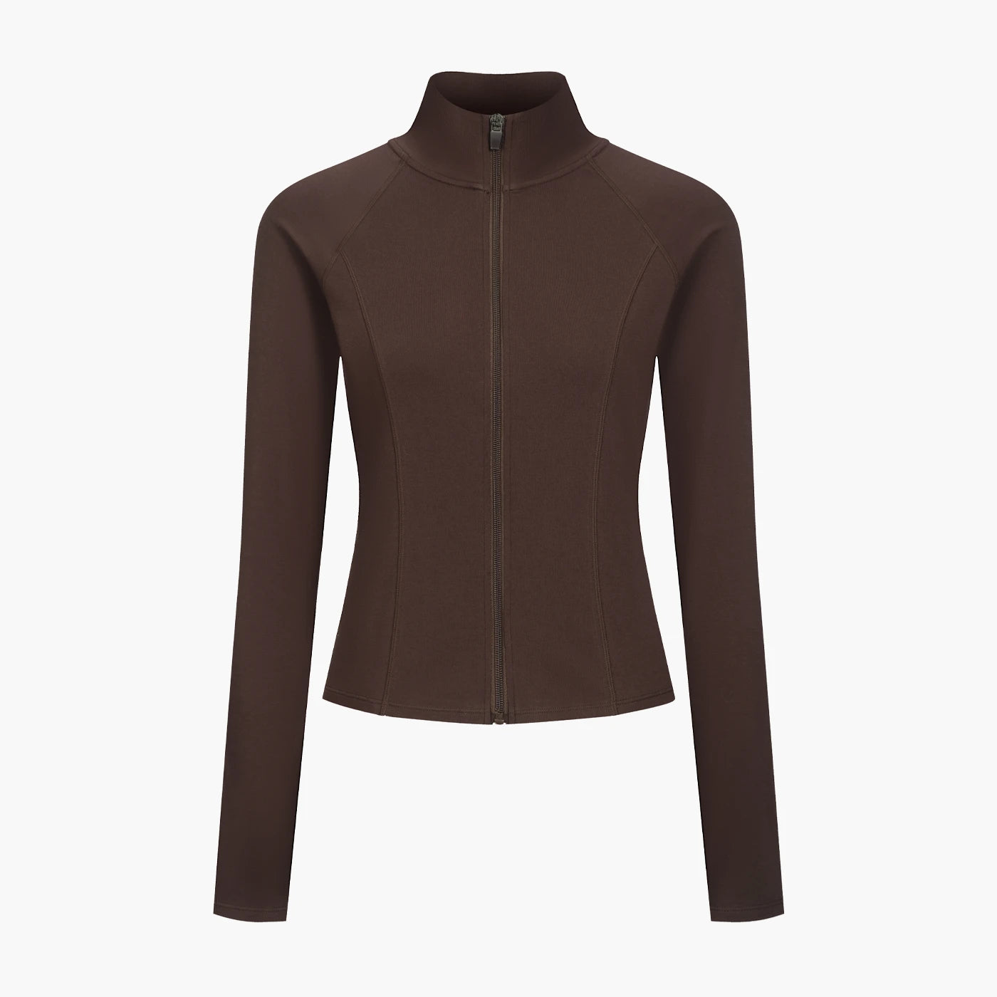 Giacca in cotone con zip dal taglio aderente