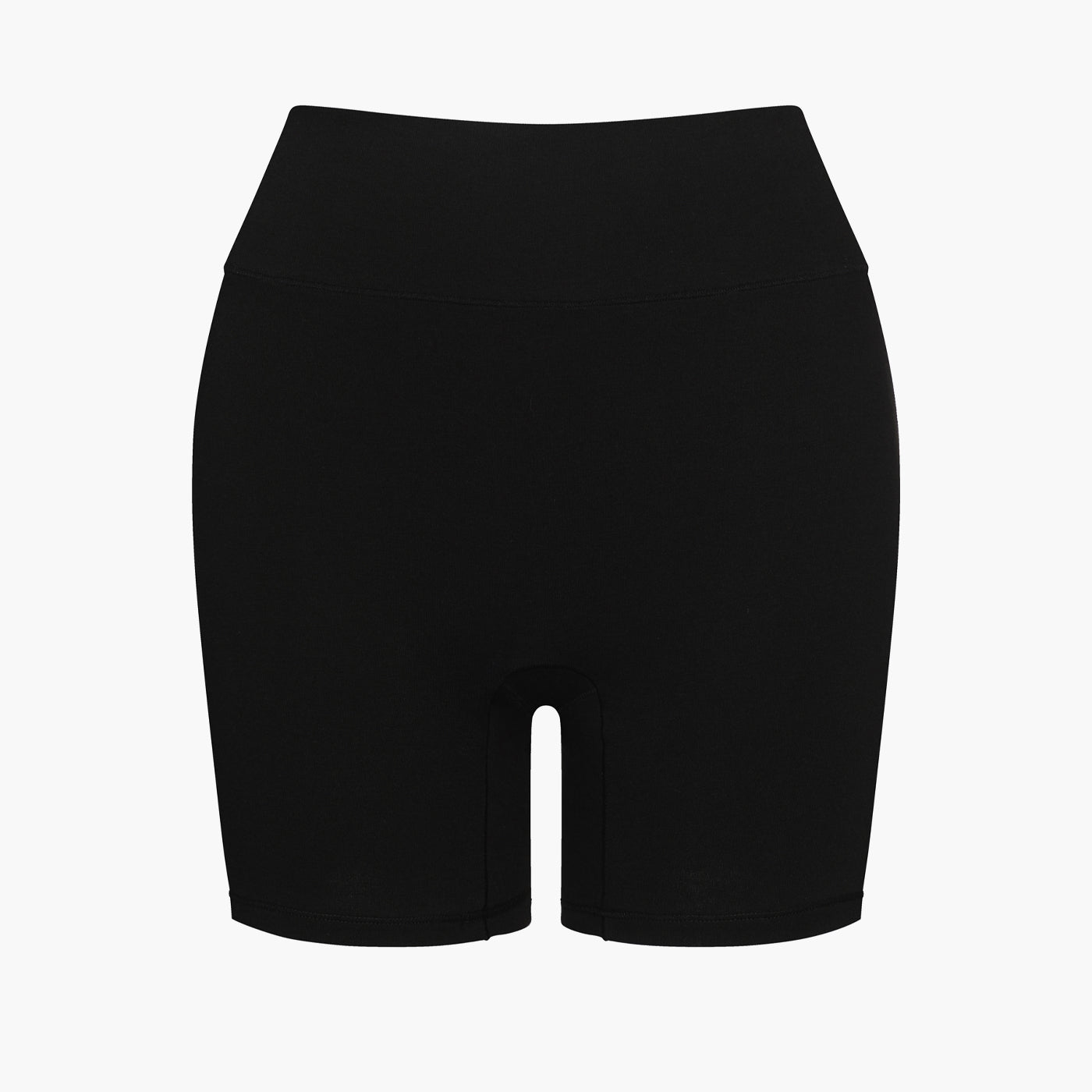 Shorts a vita alta in cotone