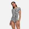 Body de camiseta con cuello redondo
