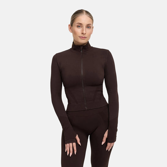 Chaqueta ContourLift Seamless con cremallera