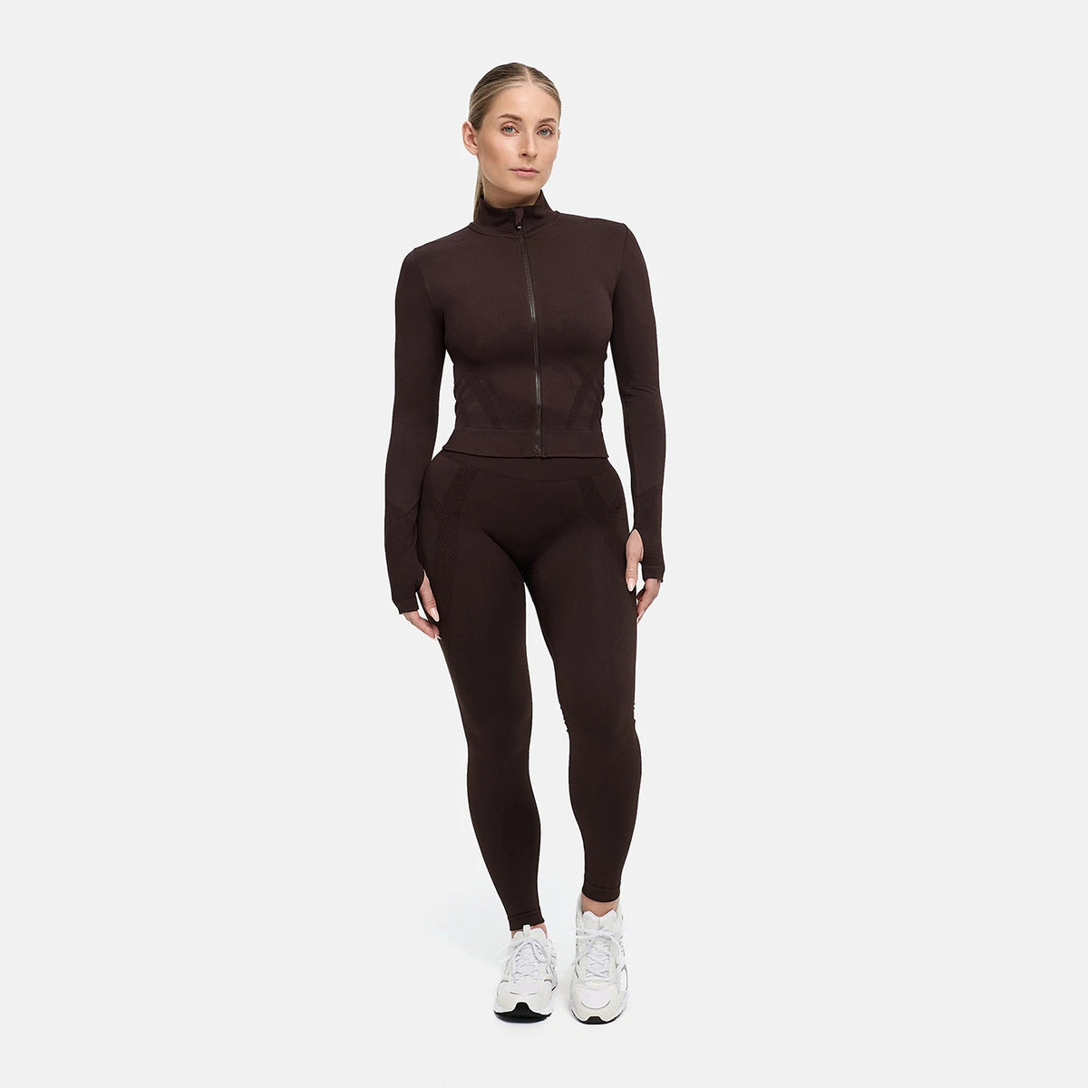 Chaqueta ContourLift Seamless con cremallera