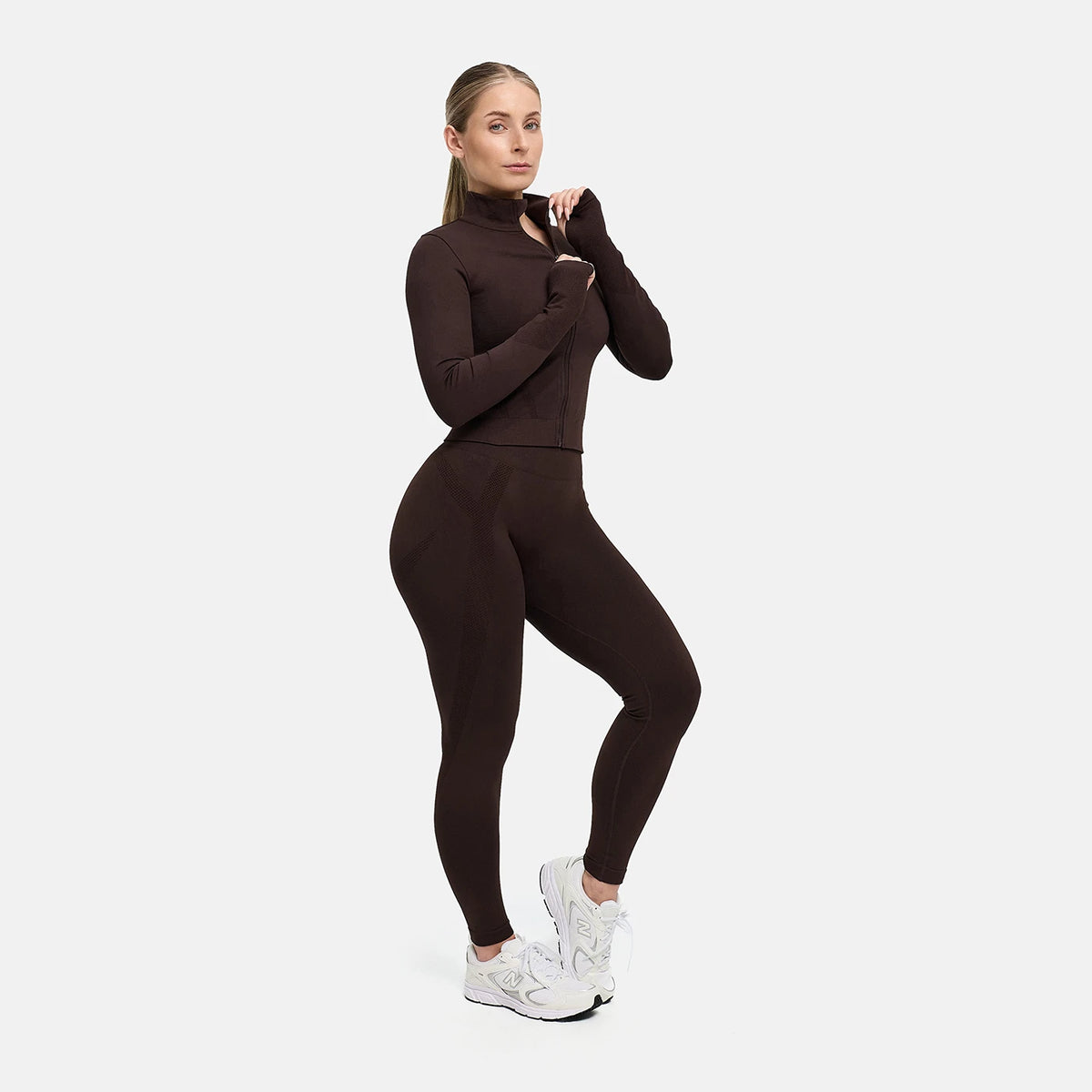 Chaqueta ContourLift Seamless con cremallera