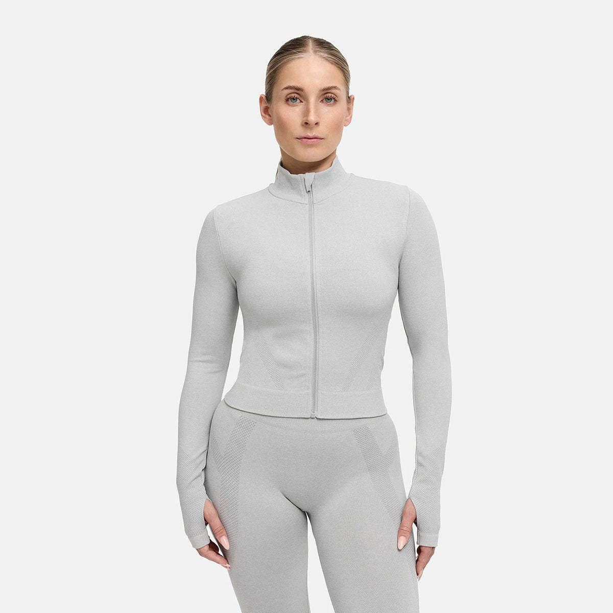 Chaqueta ContourLift Seamless con cremallera