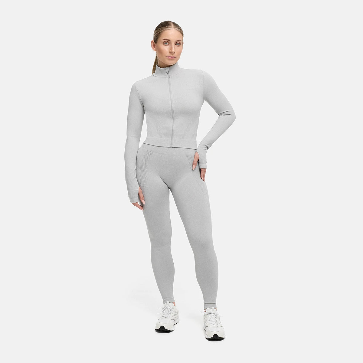 Chaqueta ContourLift Seamless con cremallera