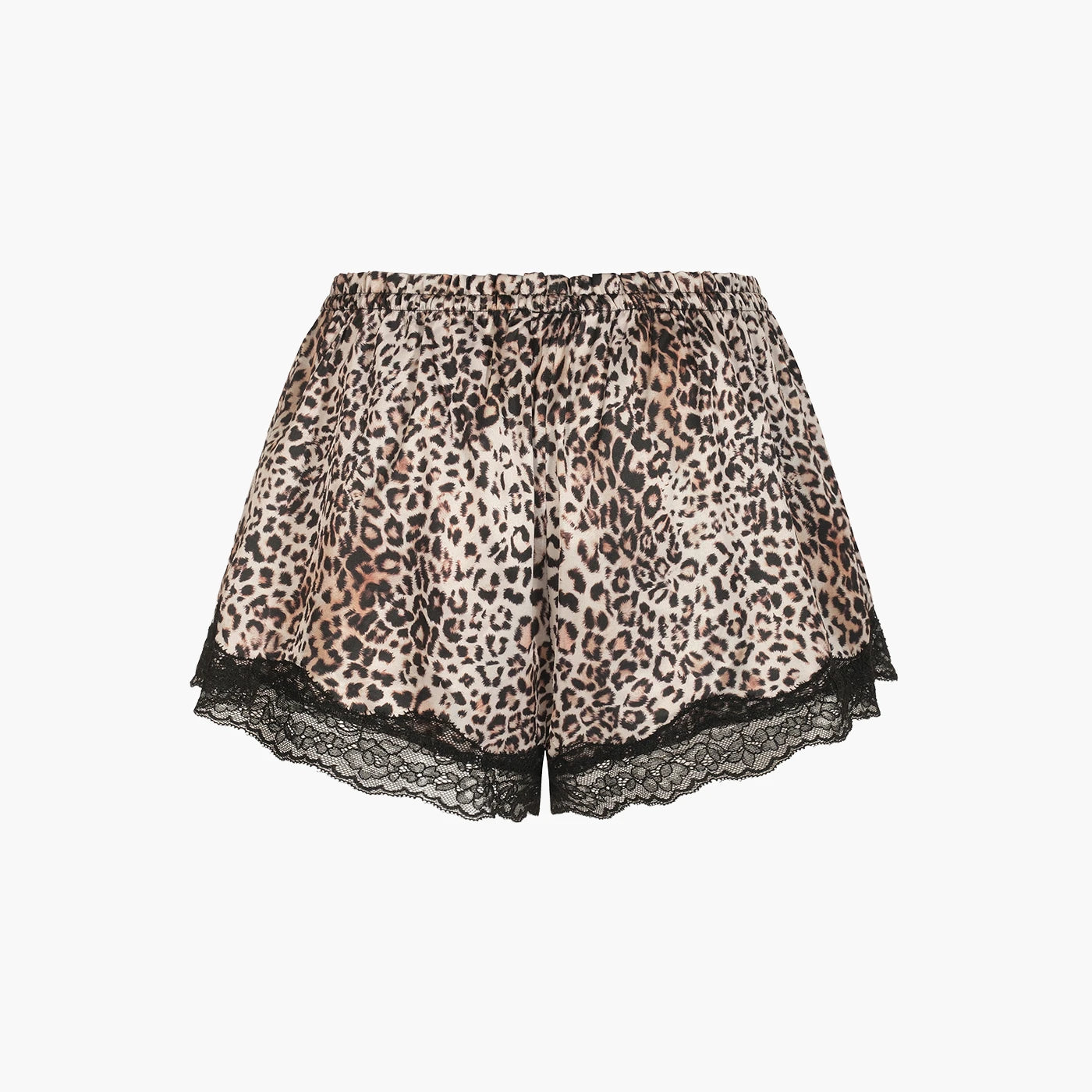 Shorts in raso con pizzo