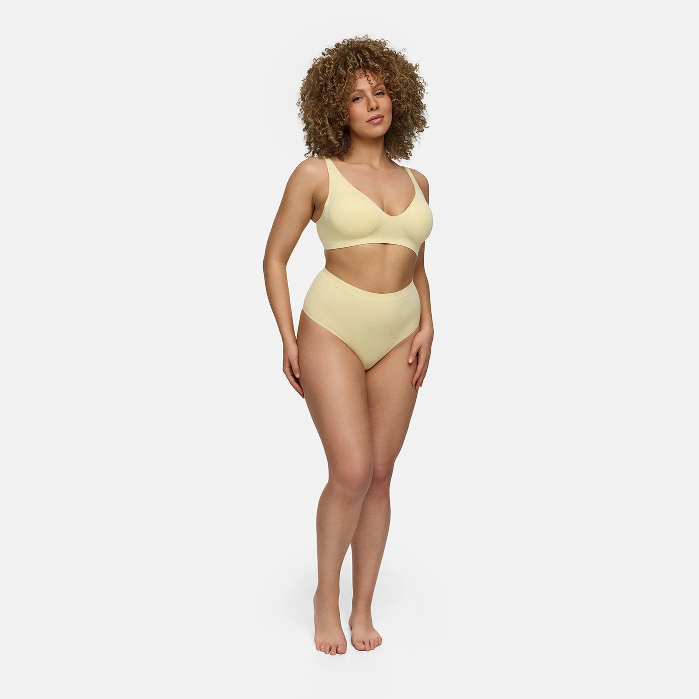 Tanga Seamless a vita alta | Confezione da 3