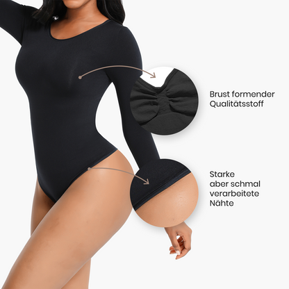 Longsleeve bodysuit beeldhouwen shapewear